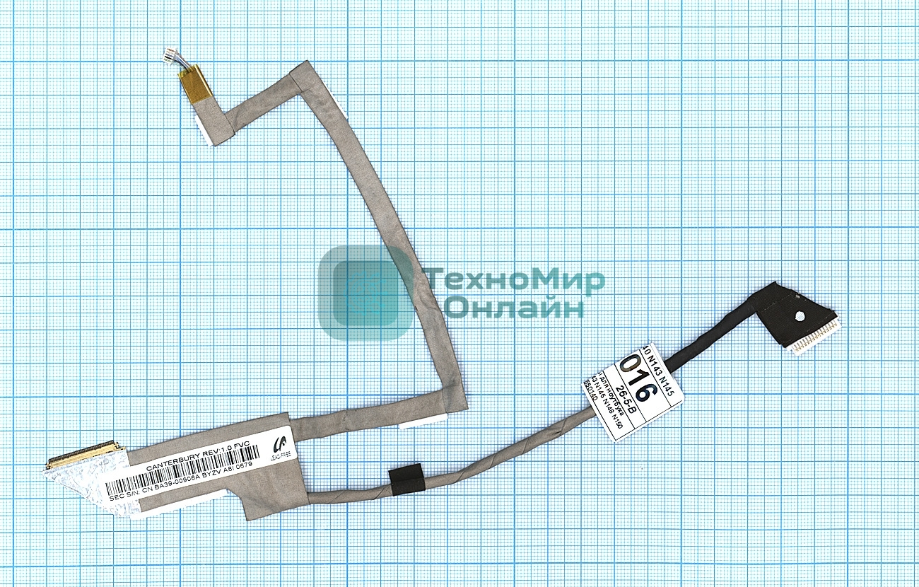 Шлейф матрицы для ноутбука Samsung N143 N145 N148 N150 N155 7650140