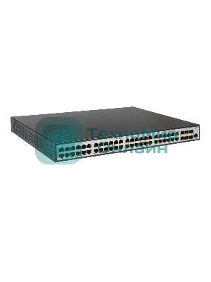 Коммутатор ORIGO Managed L3 Switch 48x1000Base-T PoE, 6x10Gbase-X SFP+, PoE Budget 370W, RJ45 Console, 19