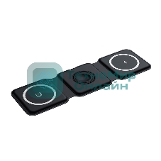 Беспроводное зарядное устройство Rexant с MagSafe 3в1, Qi, 15Вт, черный