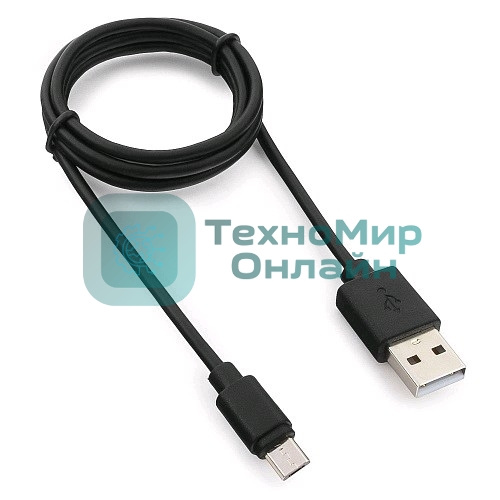 Кабель Гарнизон Кабель USB 2.0 Pro, AM/microBM 5P, 1м, черный, пакет (GCC-mUSB2-AMBM-1M)