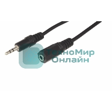Кабель Rexant Шнур 3.5мм гнездо стерео - 3.5мм штекер стерео 1.5М