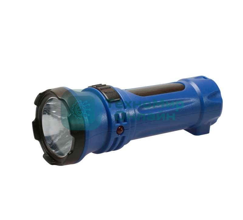 Фонарь светодиодный аккум. Космос LED 2 режима 0.5Вт 300 мАч прямая зарядка от 220В