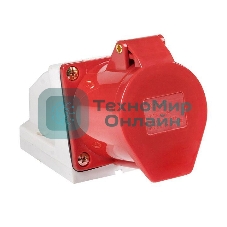 Розетка наруж. уст. 32А 380В 3P+РЕ IP44 (124) EKF ps-124-32-380