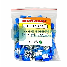 Клемма плоская Rexant изолированная гнездо 7.4 мм 1.5-2.5 мм² (РПи-м 2.5-(6.3)/РПИм 2-250)