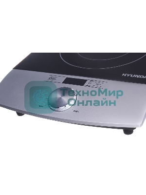 Плита настольная электрическая Hyundai HYC-0102 серебристый/черный стеклокерамика