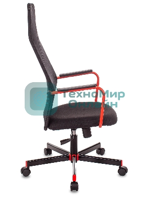 Кресло игровое Zombie ONE черный TW-01 3C11 сетка/ткань с подголов. крестовина металл