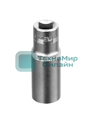 Головка торцевая удлиненная Stels 21 мм, 6-гранная, CrV, под квадрат 1/2