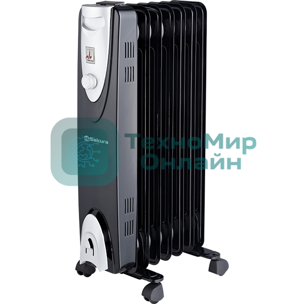 Обогреватель масляный Sakura SA-0377B, 7 сек., 1,5 кВт