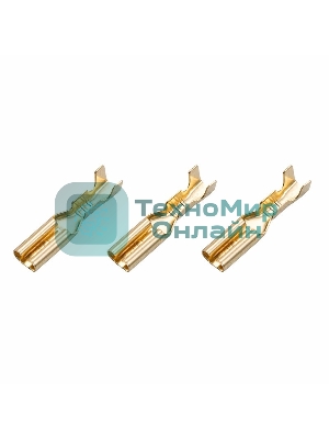 Клемма плоская Rexant, гнездо - 3.6 мм, 1 - 1.5 мм², (РП-м 1.5-(2.8)/DJ622-D2.8x0.5B), в упак. 10 шт.