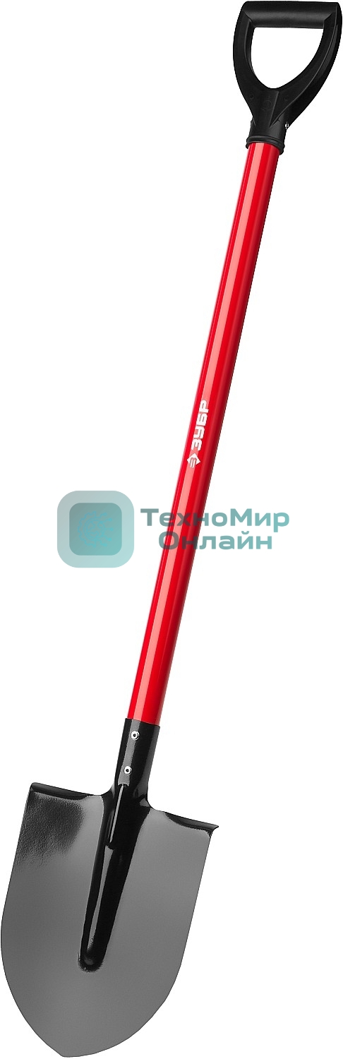 Штыковая лопата МАСТЕР ЛКО, стальной черенок, с рукояткой, ЗУБР 39522