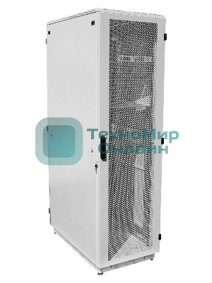 Шкаф телекоммуникационный напольный 42U (600x800) дверь перфорированная 2 шт. (3 места), ШТК-М-42.6.8-44АА