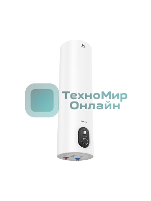 Водонагреватель Timberk SWH RS7 50 V Накопительный50л, 2 кВт, круглый, супер-узкий, все внутри нержавейка, Ø 1160хØх290 (мм), 13,6 кг, Белый