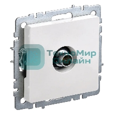 Розетка телевизионная оконечная TV СП Brite РТВ11-0-БрБ белый IEK BR-A10-O-K01