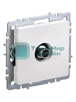 Розетка телевизионная оконечная TV СП Brite РТВ11-0-БрБ белый IEK BR-A10-O-K01