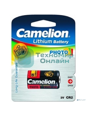Батарейка Camelion CR2 BL-1 (CR2-BP1, батарейка фото,3В)
