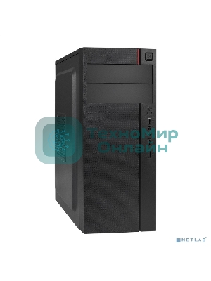 Компьютерный корпус Miditower ExeGate AA-440-AA500 (ATX, AA500 8 см, 2*USB, аудио)