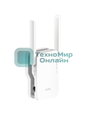 Повторитель беспроводного сигнала Cudy RE1800 AX1800 10/100/1000BASE-TX/Wi-Fi белый