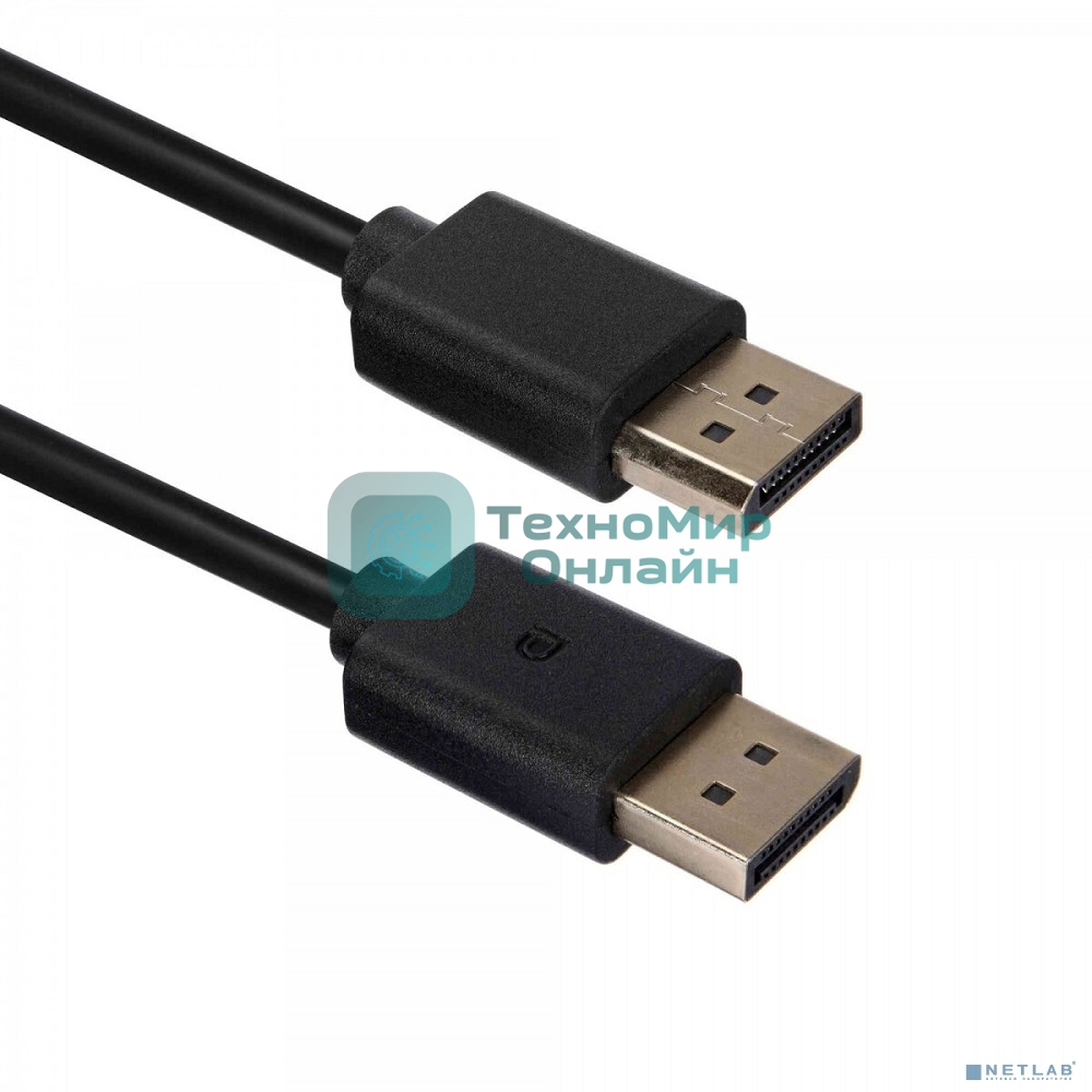 Кабель ACD-DDPM2-10M DisplayPort 1.2, Golden Plated, 20m/20m, черный,10м