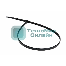Хомут-стяжка кабельная нейлоновая Rexant 450 x 4,8 мм, черная, упаковка 100 шт.