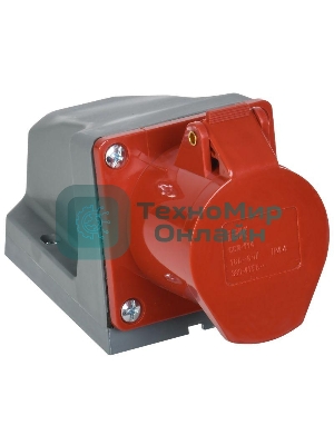 Розетка IEK PSR12-016-4 114 стационарная 3Р+РЕ 16А 380В IP44 IEK