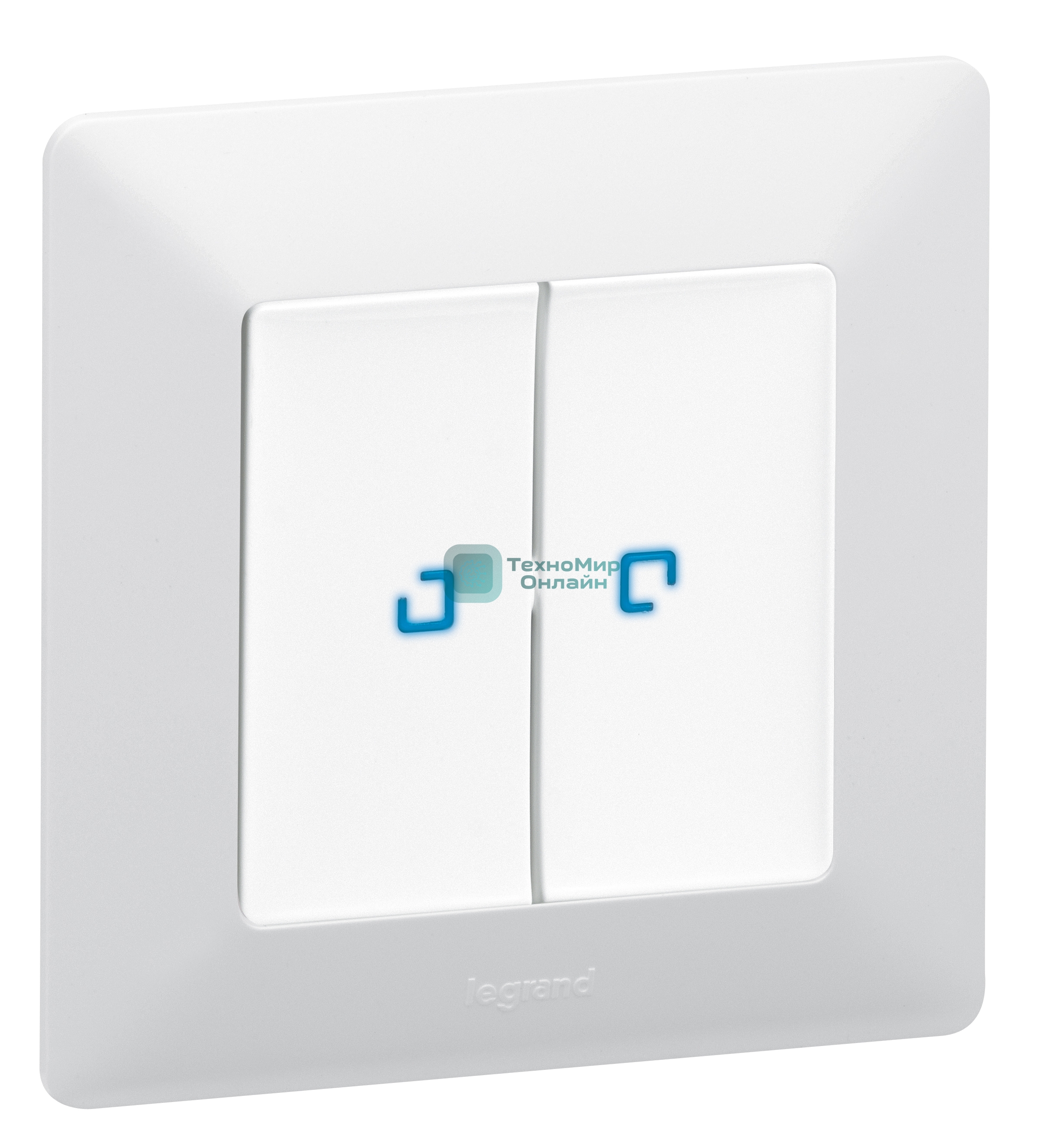 Лицевая панель для выключателя двухклавишного с подсветкой . Белая Valena LIFE. Лицевая панель для выключателя двухклавишного с подсветкой . Белая Valena LIFE.