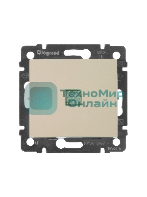 Выключатель Legrand 774310 Valena 10А c подсветкой, сл. кость