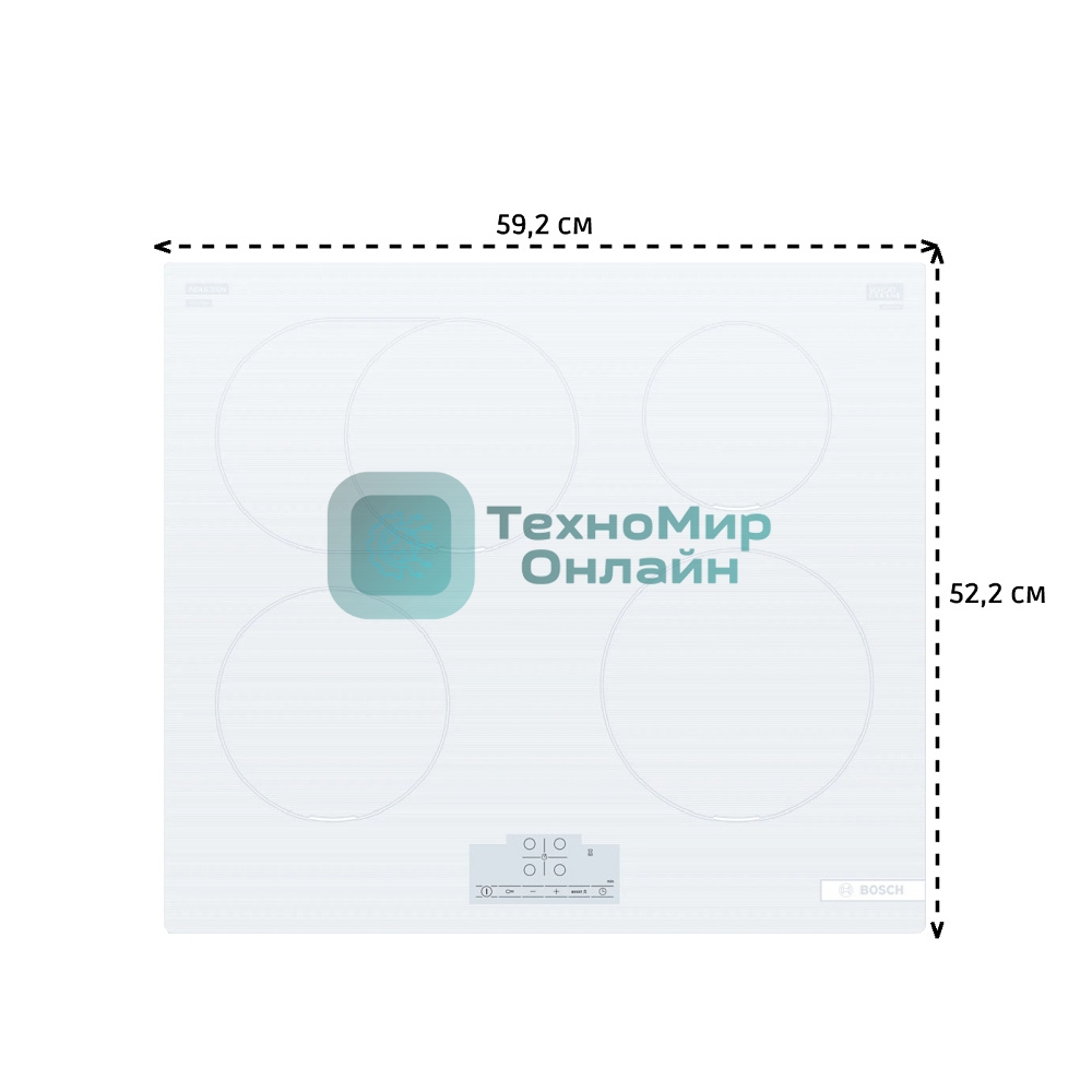 Индукционная варочная панель Bosch Serie 6 PIF612BB1E белый