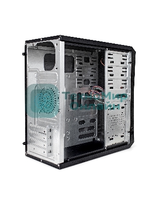 Компьютерный корпус ExeGate EX284027RUS Minitower BA-202 Black, mATX, без БП, 2хUSB, Audio