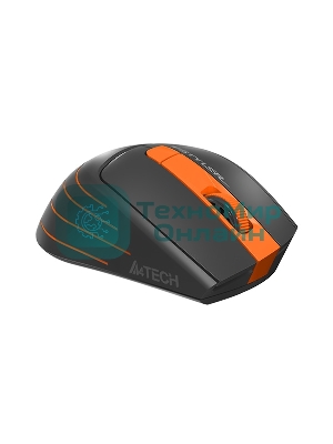 Мышь беспроводная A4Tech Fstyler FG30S серый/оранжевый, 2000 dpi, радиоканал, USB, кнопки - 6