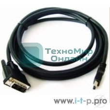 Кабель HDMI-DVI Cablexpert CC-HDMI-DVI-6, 19M/19M, single link, медь, позол.разъемы, экран, 1.8м, черный, пакет
