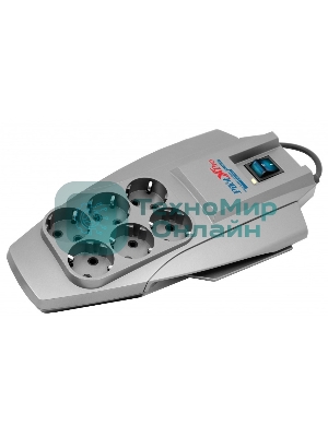 Сетевой фильтр Pilot X-Pro: 6 евророзеток Zero Start биметаллический предохранитель и микропроцессор 10 метров Pilot X-Pro 10M