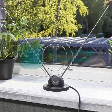 ТB антенна комнатная Rexant телескопическая на подставке 