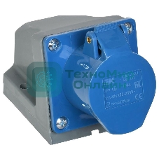 Розетка ОП 16А 220В 2P+PЕ ССИ-113 IP44 IEK PSR11-016-3