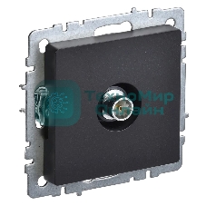 Розетка телевизионная оконечная TV СП Brite РТВ11-0-БрЧ черный IEK BR-A10-O-K02