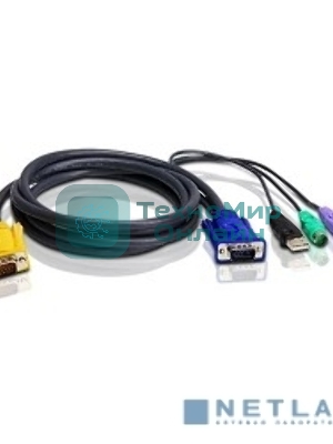 Кабель ATEN USB-PS/2 HYBRID CABLE.; 3M*2L-5303UP