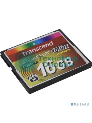 Флеш карта Transcend Ultimate TS16GCF1000/CF (Compact Flash)/16 ГБ/UDMA 7, VPG 65/160 МБ/с