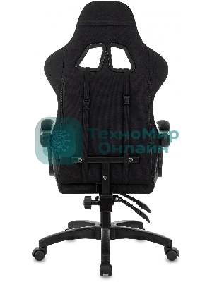 Кресло Zombie Void черный/серый, экокожа, 120 кг, механизм качания