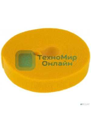 Лента-липучка многоразовая Rexant 5 м х 20 мм, желтая (1 шт.)