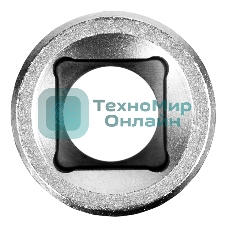 Головка торцевая удлиненная Stels 21 мм, 6-гранная, CrV, под квадрат 1/2