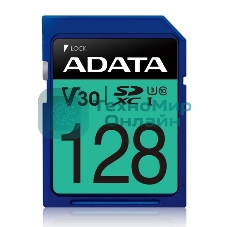 Флеш карта SD ADATA 128Gb ADATA Premier Pro SDXC Class 10 UHS-I U3 V30S 95/60 MB/sФлеш карта SD