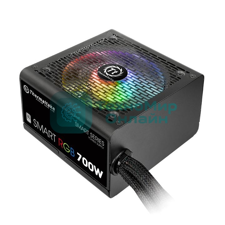 Блок питания Thermaltake Smart RGb (PS-SPR-0700NHSAWE-1), 700Вт, 80 PLUS, 120мм, черный