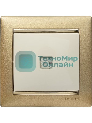 Выключатель Legrand 774310 Valena 10А c подсветкой, сл. кость