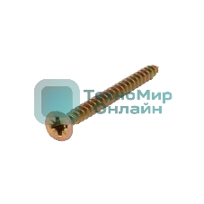 Саморез универсальный Kranz 4х50, желтый цинк, короб (200 шт./уп.)