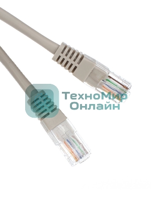 Патч-корд литой Aopen/Qust UTP cat.5е 30м серый
