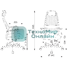 Кресло игровое Zombie ONE черный TW-01 3C11 сетка/ткань с подголов. крестовина металл