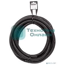 Труба автомобильная гофрированная ПП Rexant Ø12,7 мм, разрезная, бухта 5 м/уп.