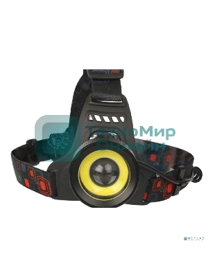 Фонарь налобный Ultraflash E1333 черный 4Вт лам.:светодиодный встроенный аккумулятор (13905)