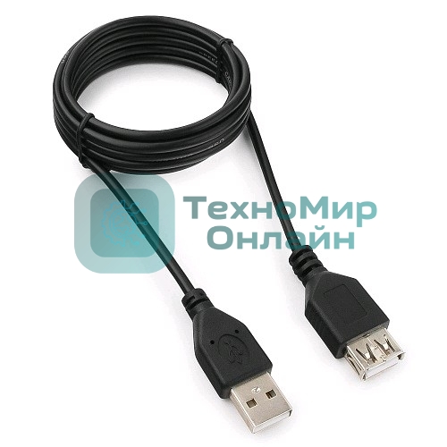 Кабель удлинитель USB 2.0 Гарнизон GCC-USB2-AMAF-1.8M, AM/AF, 1.8м, пакет