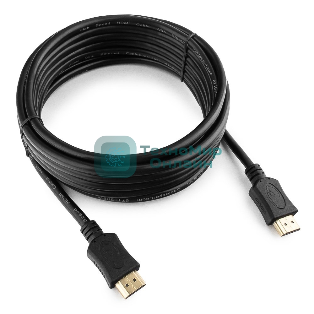 Кабель Cablexpert HDMI CC-HDMI4L-15, 19M/19M, v2.0, серия Light, позол.разъемы, экран, 4.5м, черный, пакет