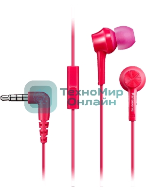 Проводные наушники Panasonic RP-TCM115GCP розовый, внутриканальные, Jack 3.5 мм